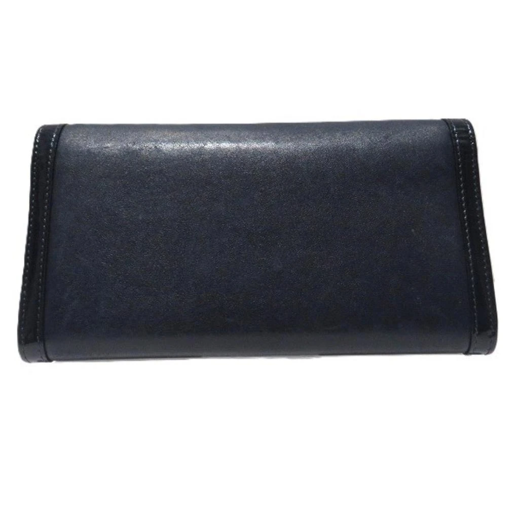 Chanel Navy Leather Coin Purse/Coin Case (Pre-Owned) 2