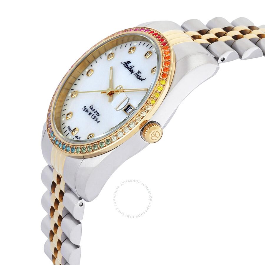 Mathey-Tissot Mathy Rainbow Quartz White Dial Unisex Watch H809BQYI