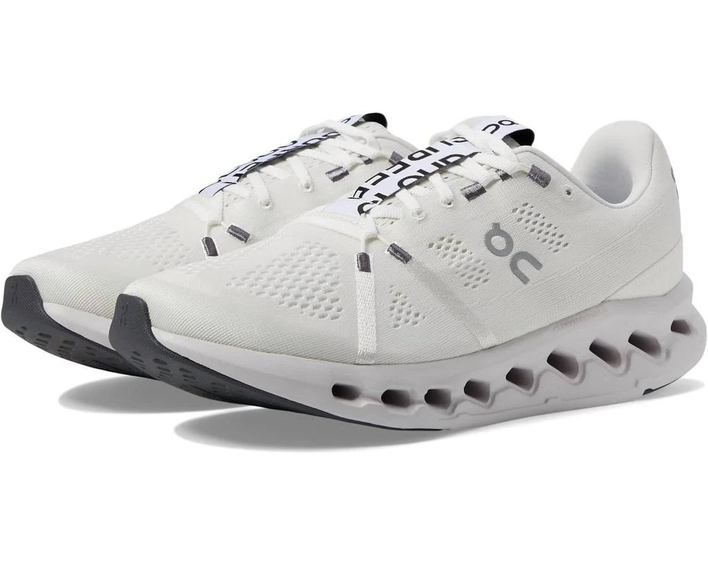 ON RUNNING Men's Cloudsurfer Running Shoes In White/frost 1