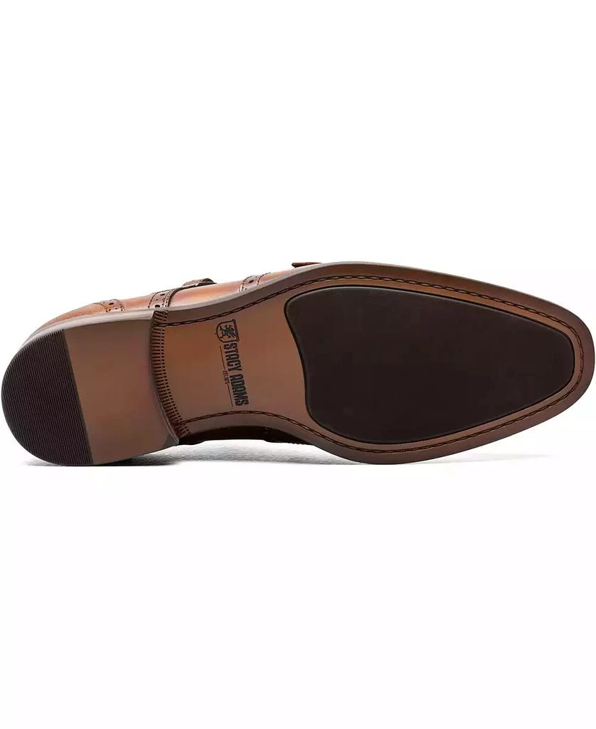 Stacy Adams Men's Karson Wingtip Double-Monk Strap Dress Shoe 7