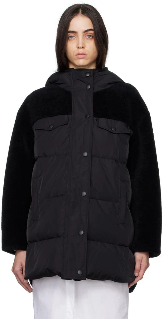 Yves Salomon - Meteo Black Hooded Down Jacket 1