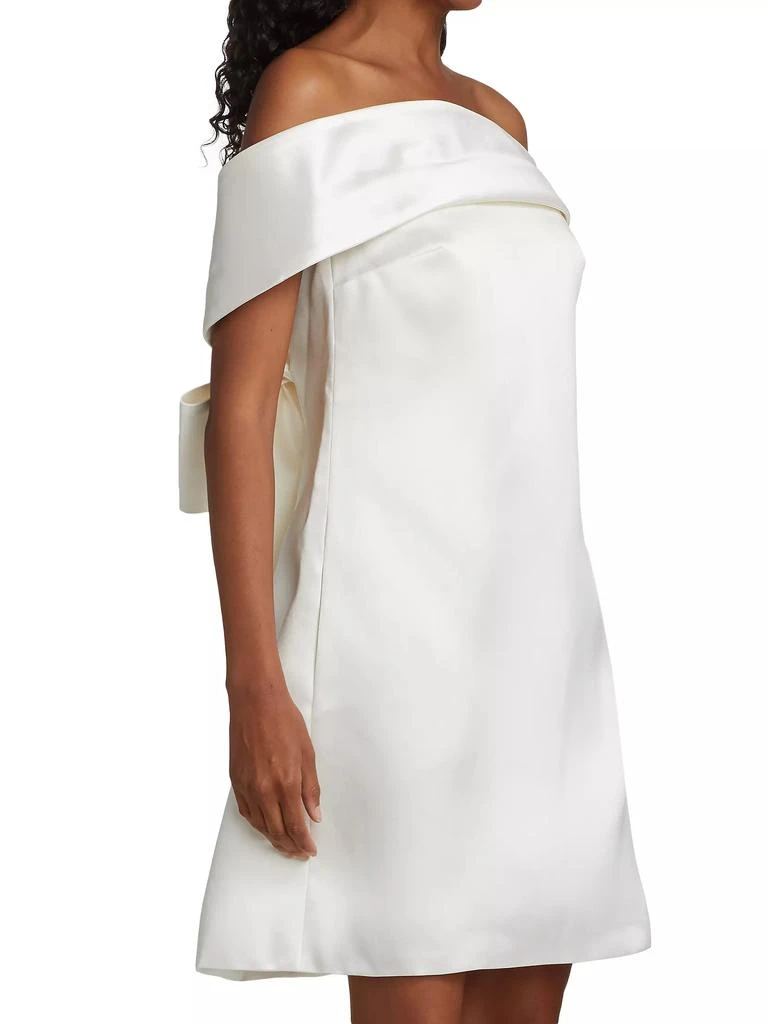 Amsale Mikado Off-The-Shoulder Shift Dress 4