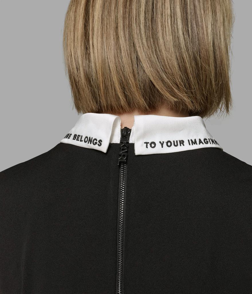 売れ筋商品|||カールラガーフェルド カットソー トップス レディース Women's Embroidered-Collar Sleeveless Top Black Karl Lagerfeld Paris SLEEVELESS EMBROIDERED COLLAR TOP
