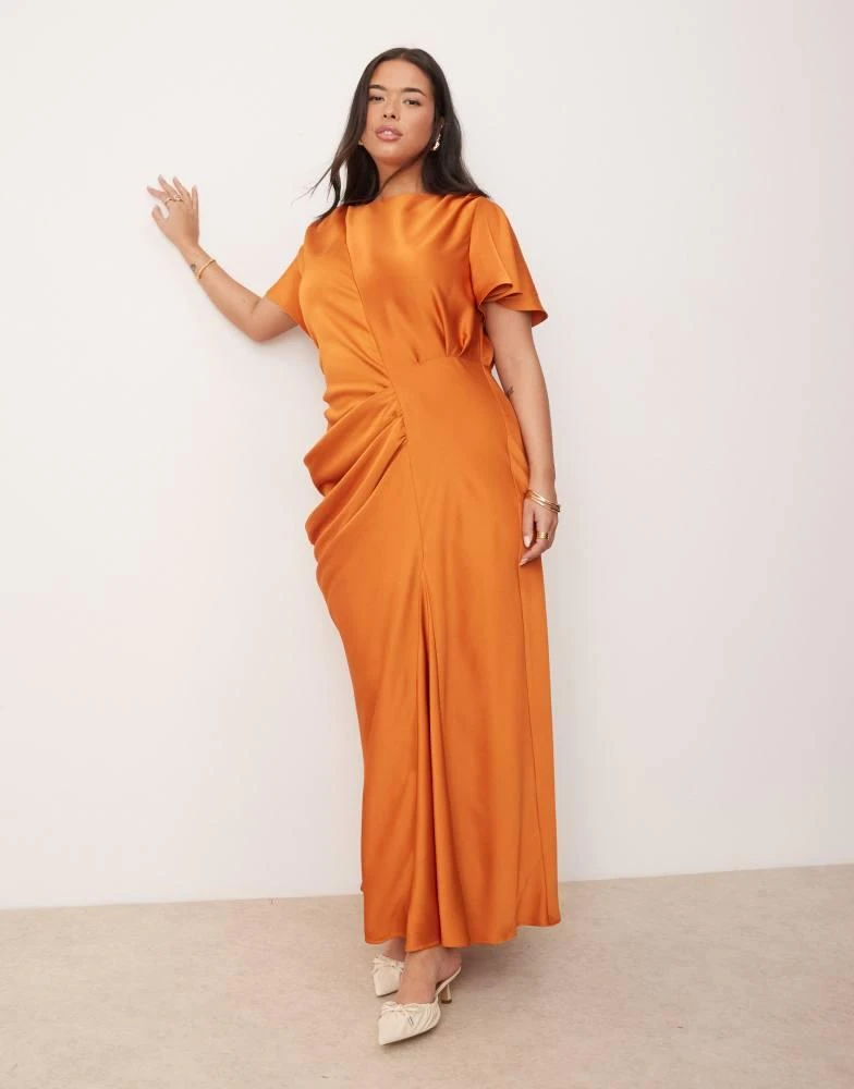 asos curve maxi dress ASOS DESIGN Curve tiered maxi dress in white