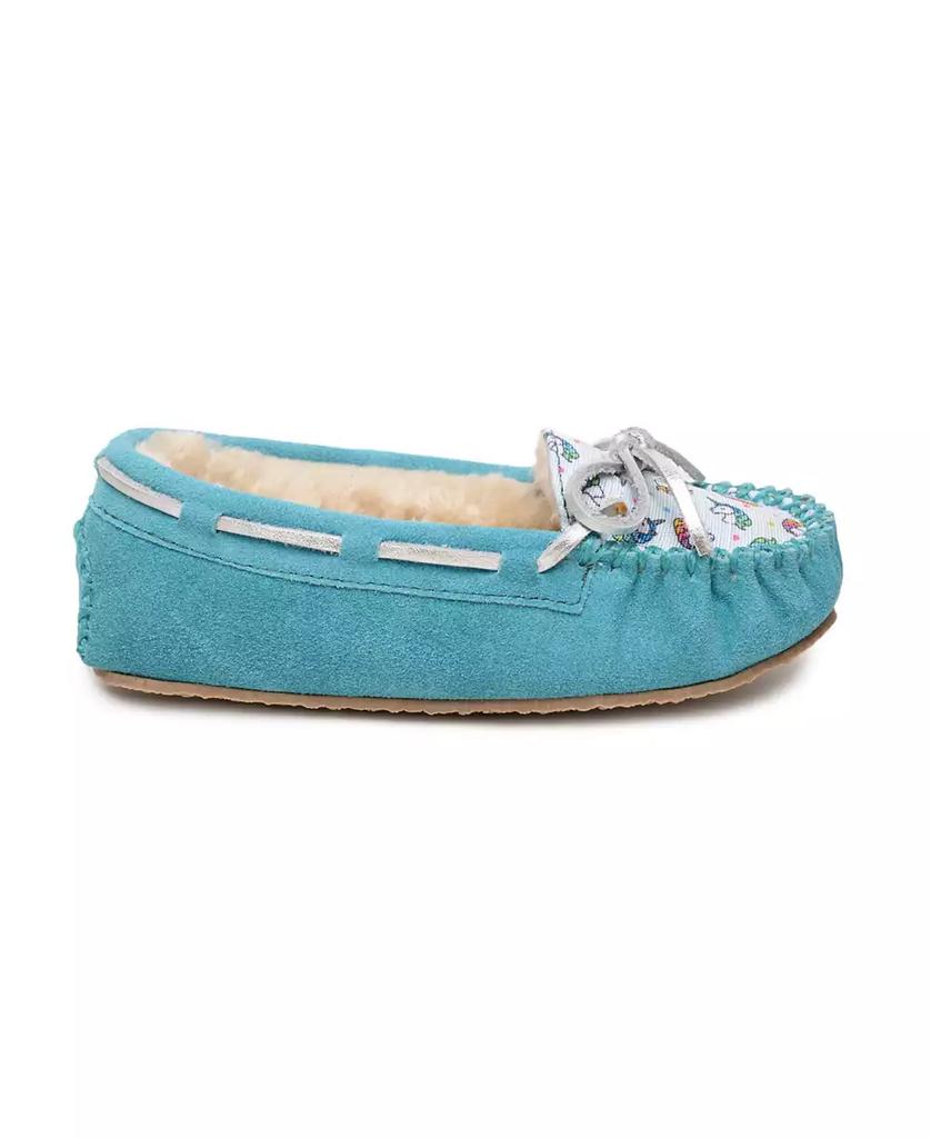 Minnetonka Little and Big Girls Cassie Unicorn Moccasin Slippers