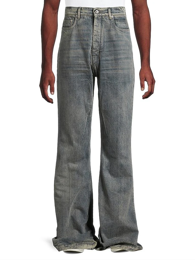 Rick Owens Bolans Faded Wide-Leg Jeans 3