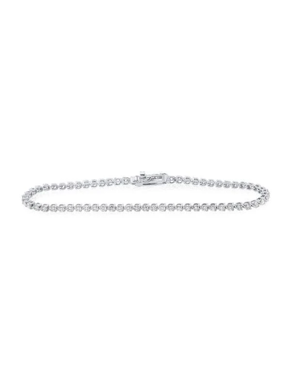 Diana M Jewels 14K White Gold 
2.00 TCW Tennis Bracelet