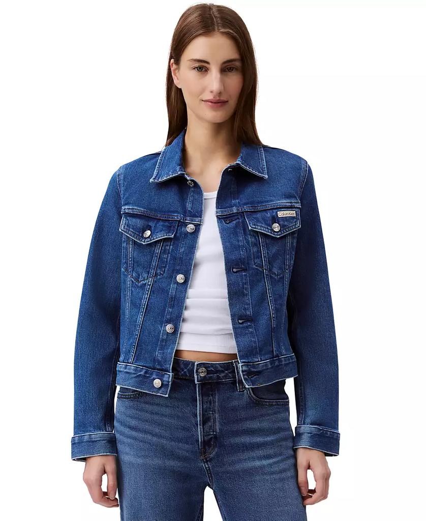 Calvin Klein Women's Classic Denim Trucker Jacket