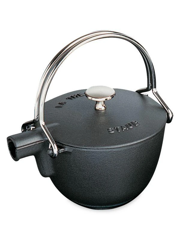 Staub 1 Quart Cast Iron Round Tea Kettle 1