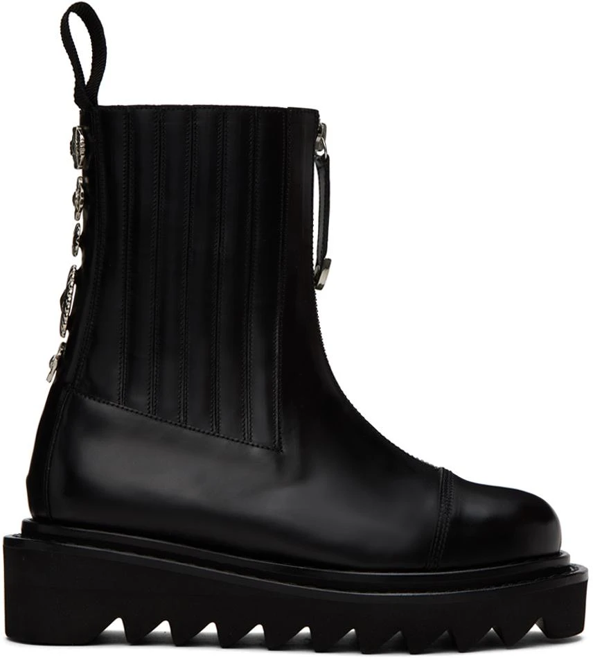 Toga Pulla Black Zip Boots 1