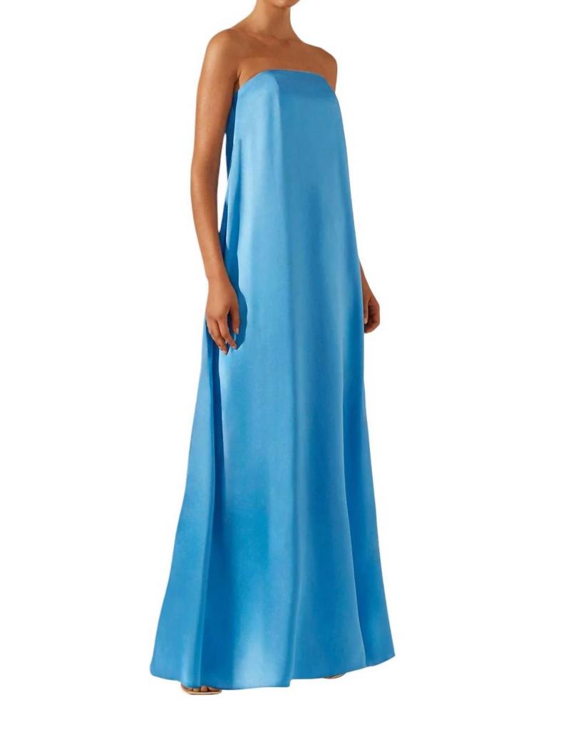 Shona Joy Shona Joy - CIEL SILK STRAPLESS COLUMN MAXI DRESS