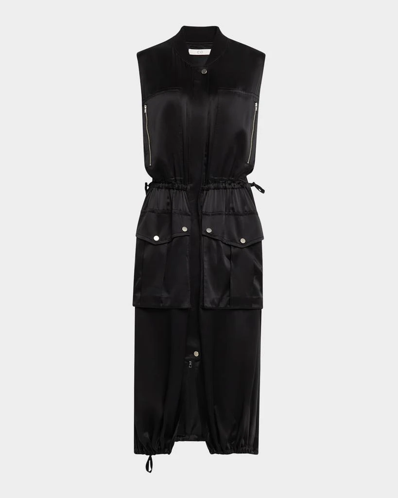 CO Sleeveless Silk Midi Cargo Dress 1