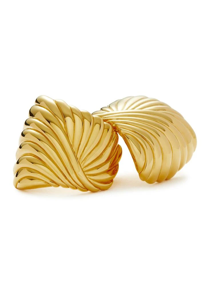 Missoma Ripple 18kt gold-plated stud earrings 4