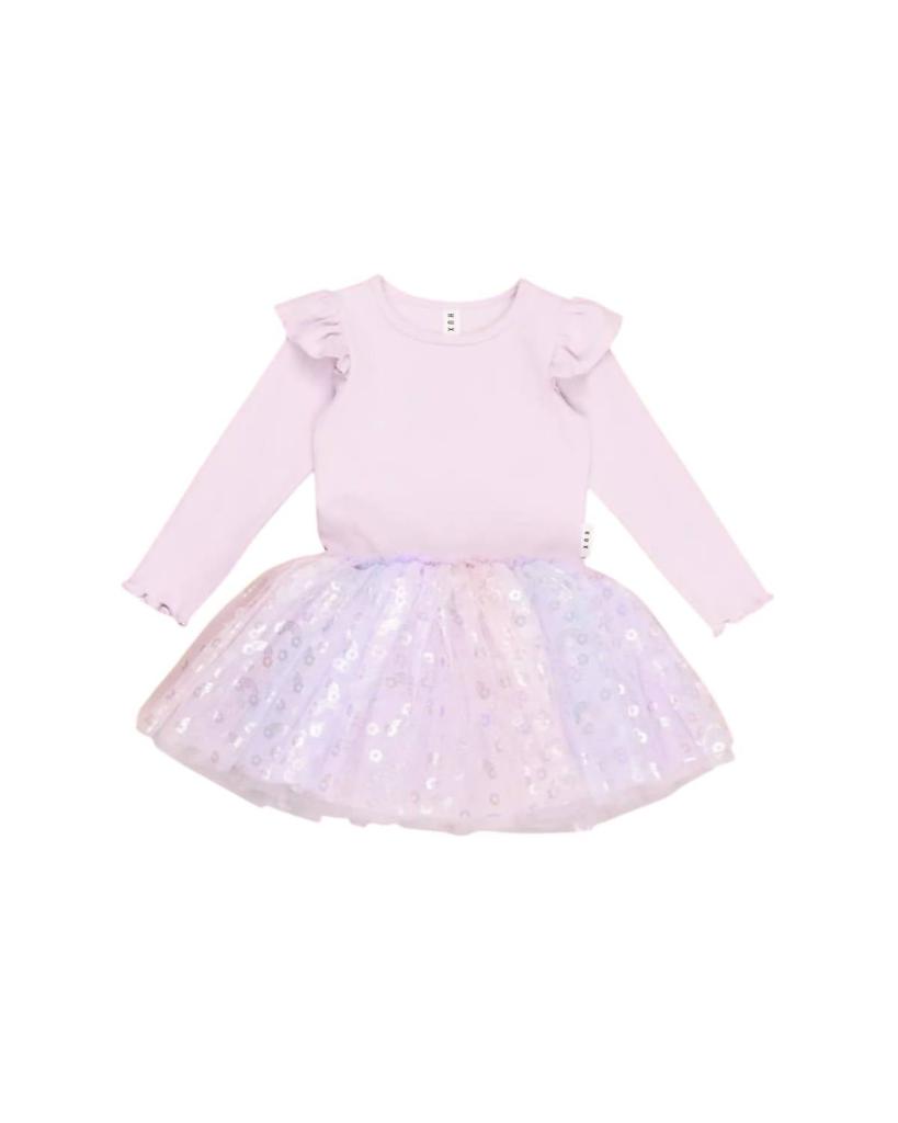 Huxbaby Huxbaby - Rib Dress w/Tulle Bottom