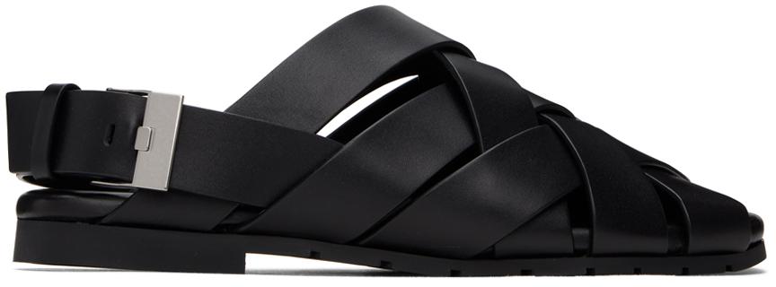 【関税込み】Bottega Veneta ブラック Alfie ミュール Bottega Veneta - Alfie Slipper | HBX - Globally Curated
