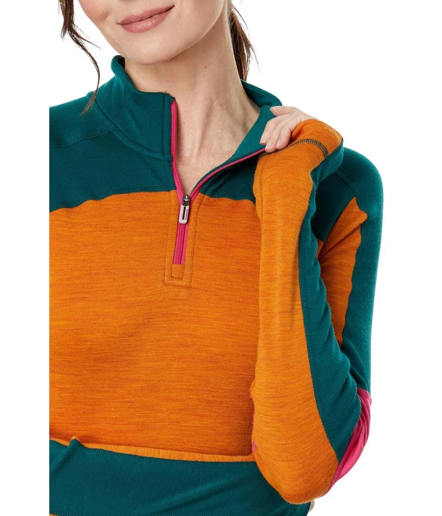 Smartwool Classic Thermal Merino Base Layer Color-Block 1/4 Zip 3