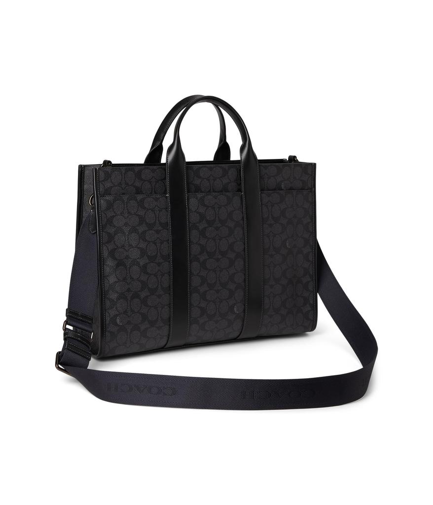 Coach Wesley Tote In Signature Canvas