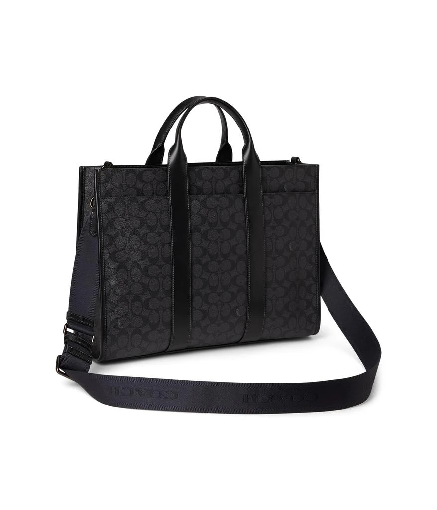 Coach Wesley Tote In Signature Canvas 2