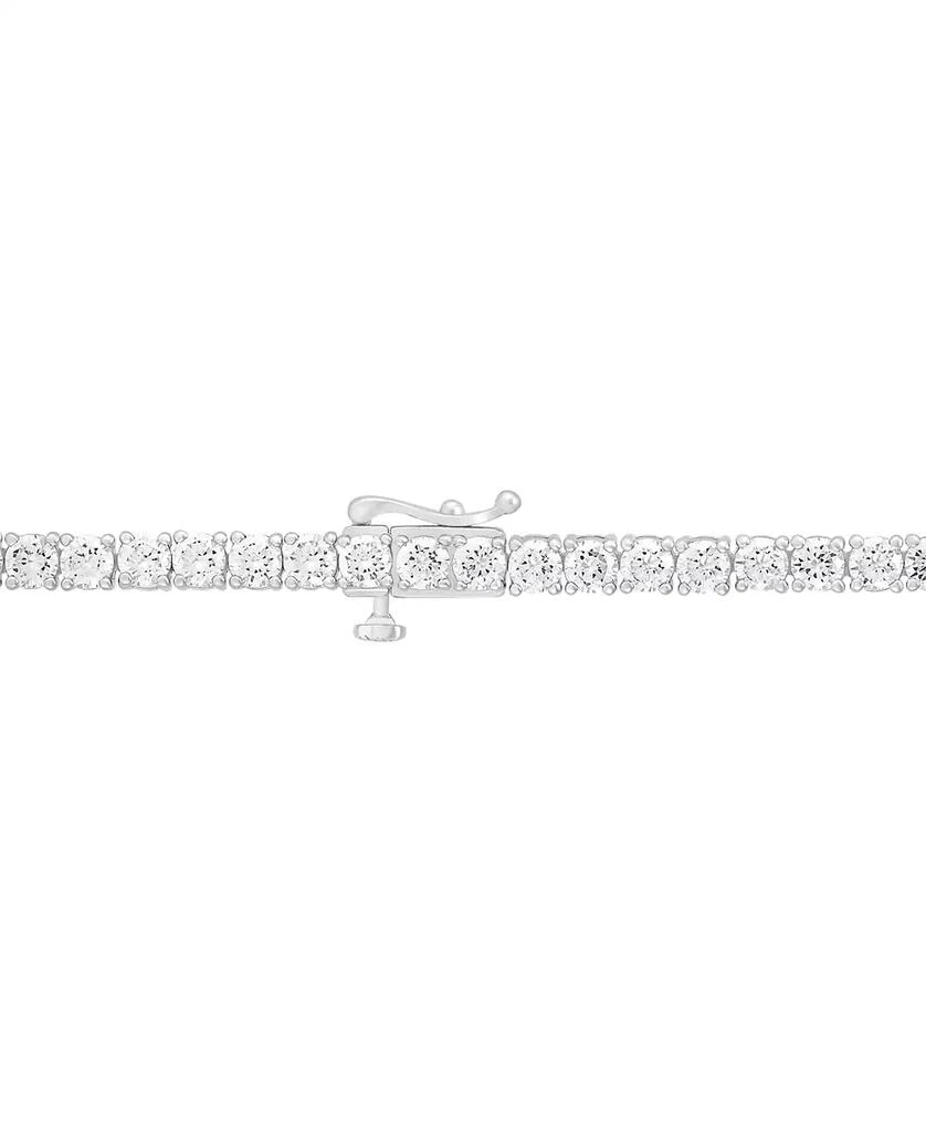 Arabella Cubic Zirconia Pear & Round 18" Fancy Pendant Necklace in Sterling Silver 5