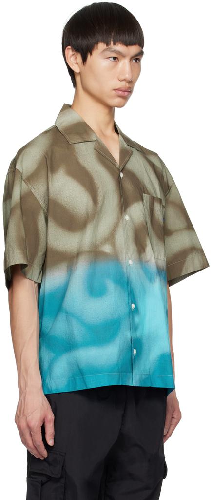Awake NY Brown & Blue Gradient Shirt