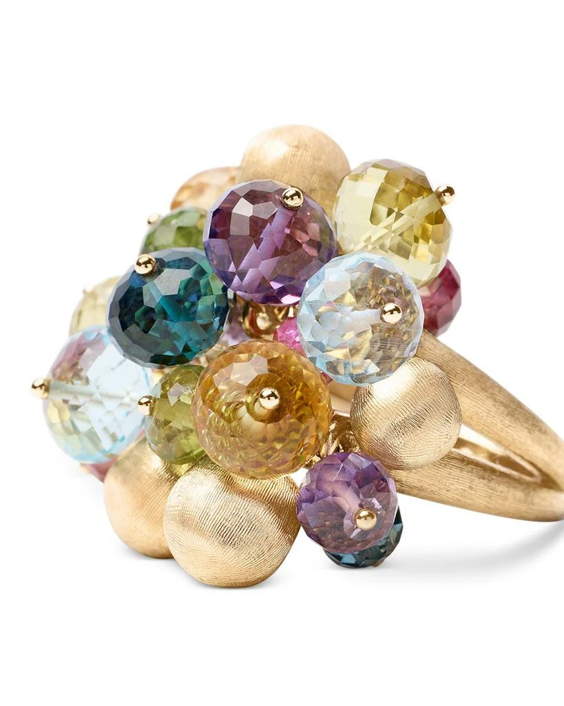 Marco Bicego 18K Yellow Gold Arica Multi Gemstone Bead Statement Ring 2