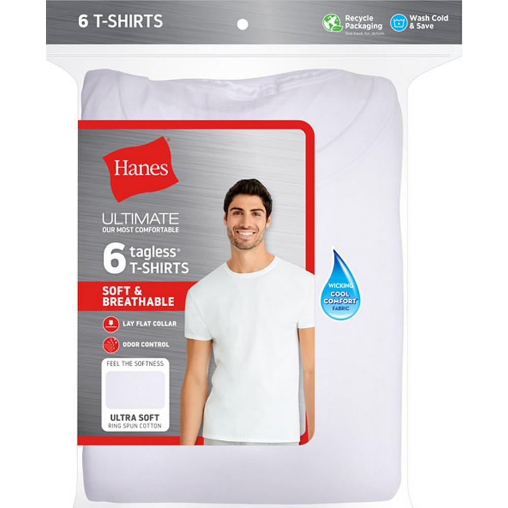 Hanes Men's Ultimate 6pk. Crewneck Undershirts