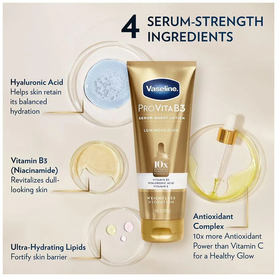 Vaseline Pro VitaB3 Serum Burst Lotion Luminous Glow 5