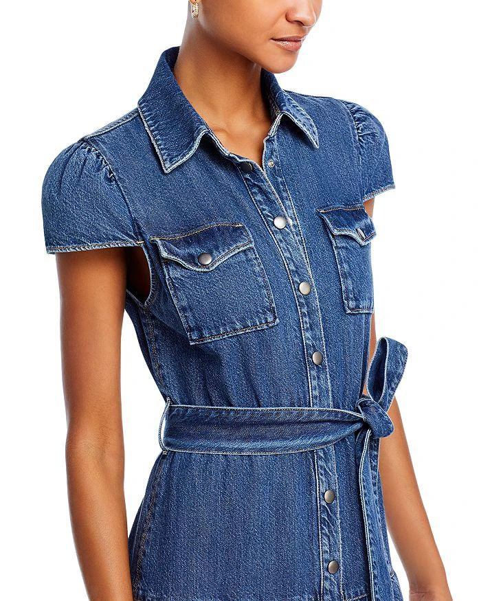Alice + Olivia Miranda Denim Maxi Dress 5