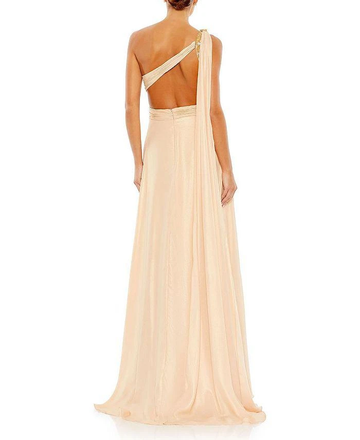 Mac Duggal Float One Shoulder Open Back Flowy Gown 3