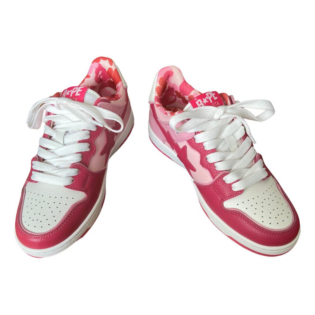 A Bathing Ape A Bathing Ape Bapesta leather trainers