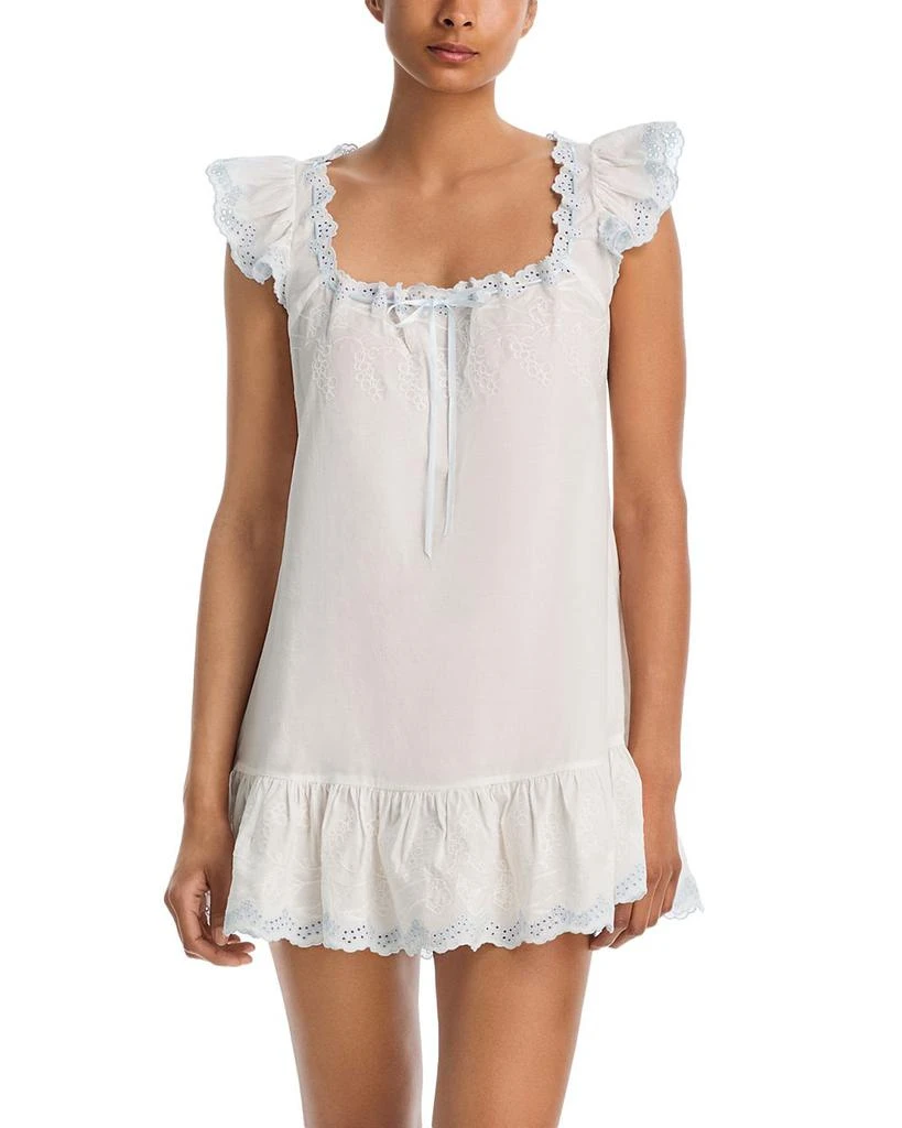 AQUA AQUA Voile Flutter Sleeved Mini Nightgown - Exclusive 1