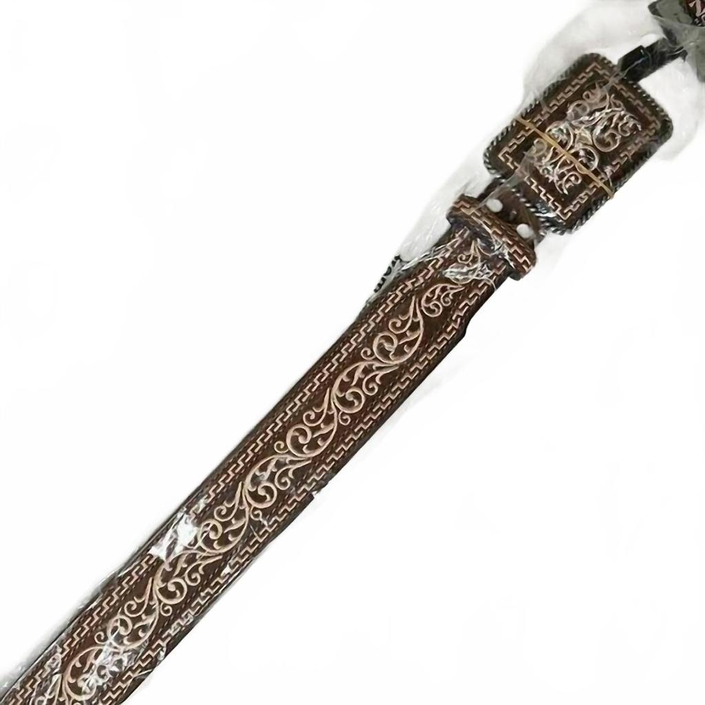 Nocona Boots Men's Western Embroidered Belt In Cream