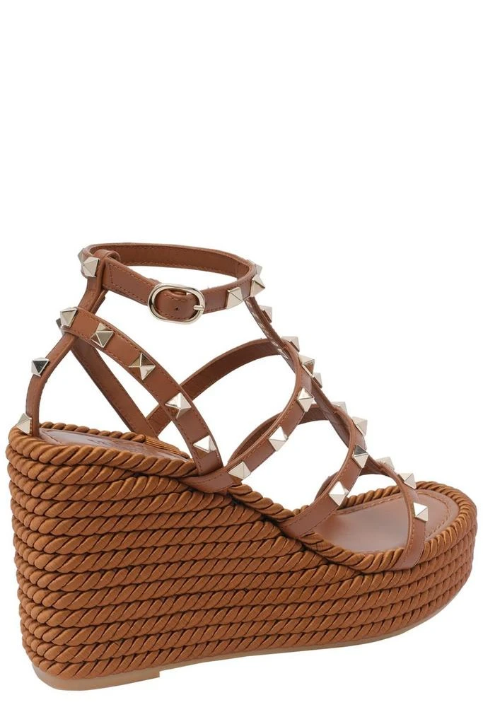 Valentino Valentino Garavani Rockstud Open Toe Wedge Sandals 2