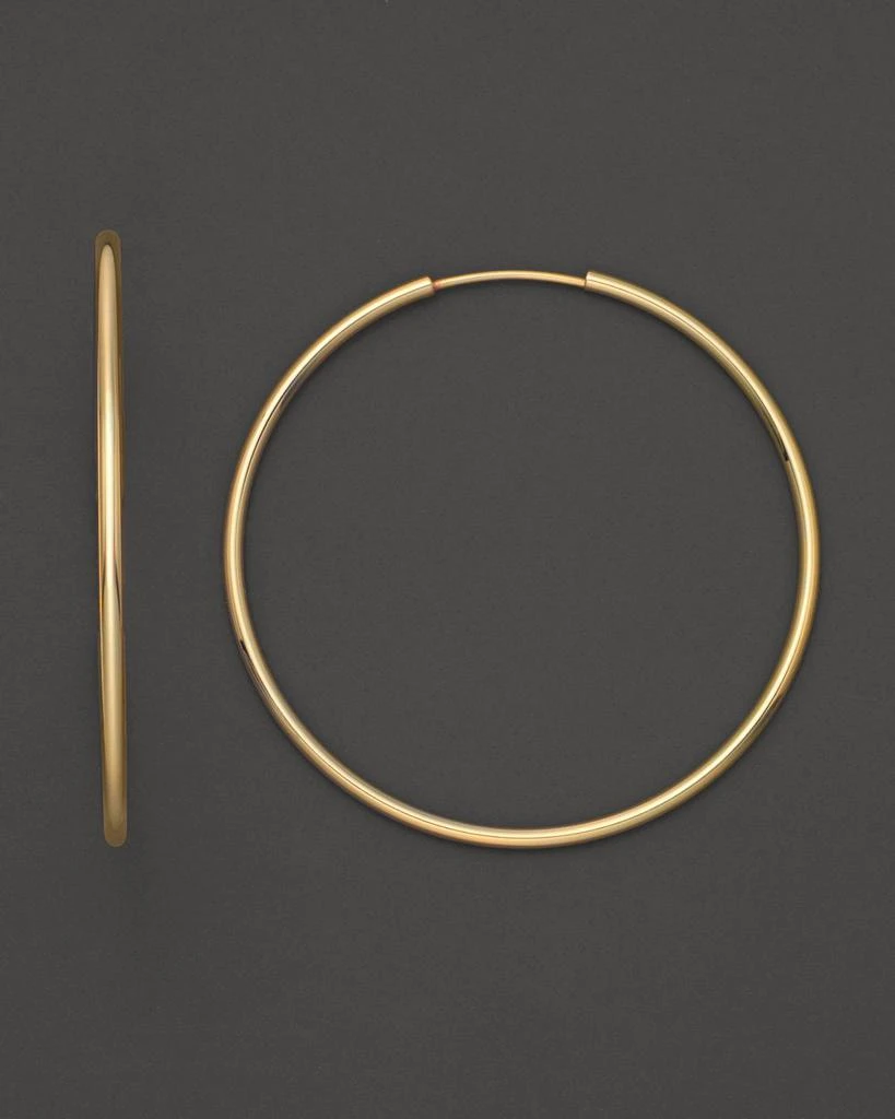 Bloomingdale's 14K Yellow Gold Endless Hoop Earrings 3