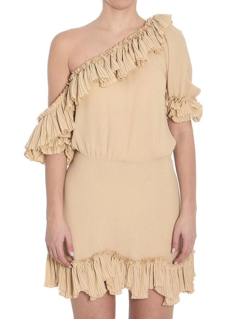 Yves Saint Laurent Saint Laurent Ruffled One-Shoulder Dress 1