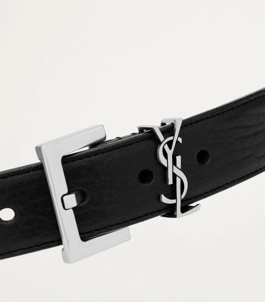 Yves Saint Laurent Leather Logo Belt 3