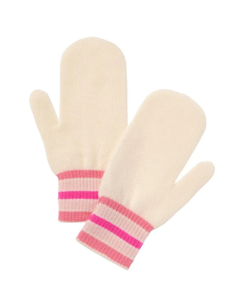 Brodie Cashmere Ski Stripe Cashmere Mittens 1