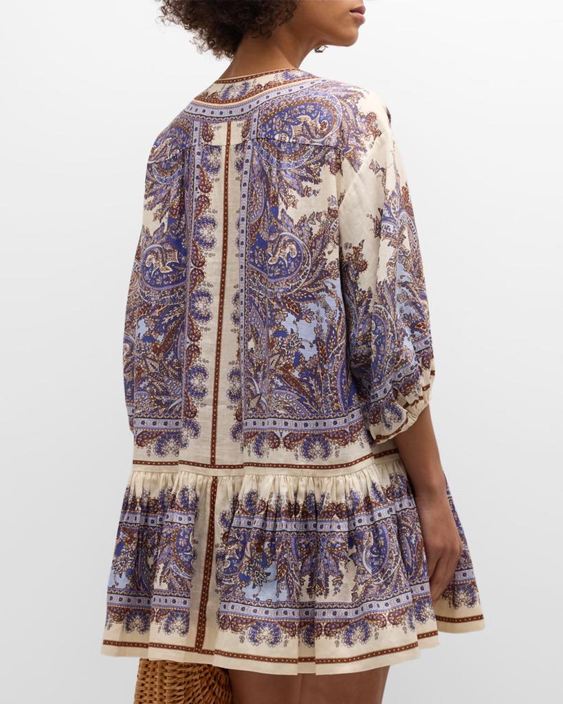 【Zimmermann】Ottie Eyelet paisley linen minidress Zimmermann Ottie Eyelet paisley linen minidress Zimmermann