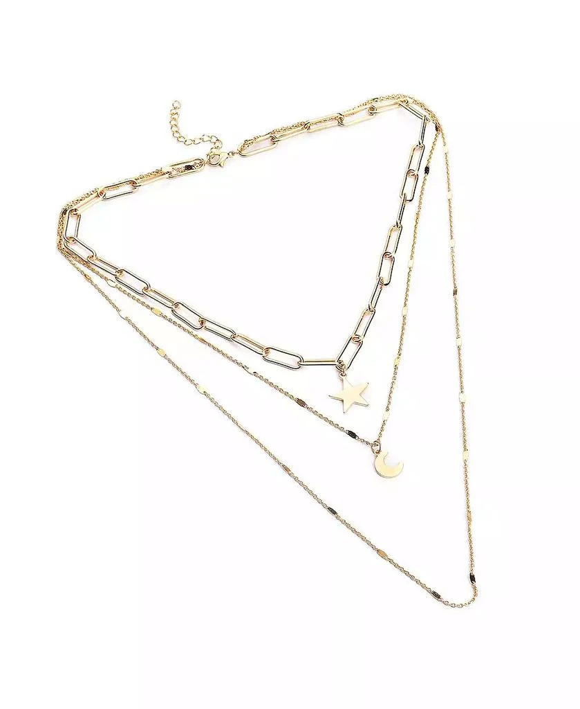 SOHI Women
s Everyday Multi-Layer Necklace