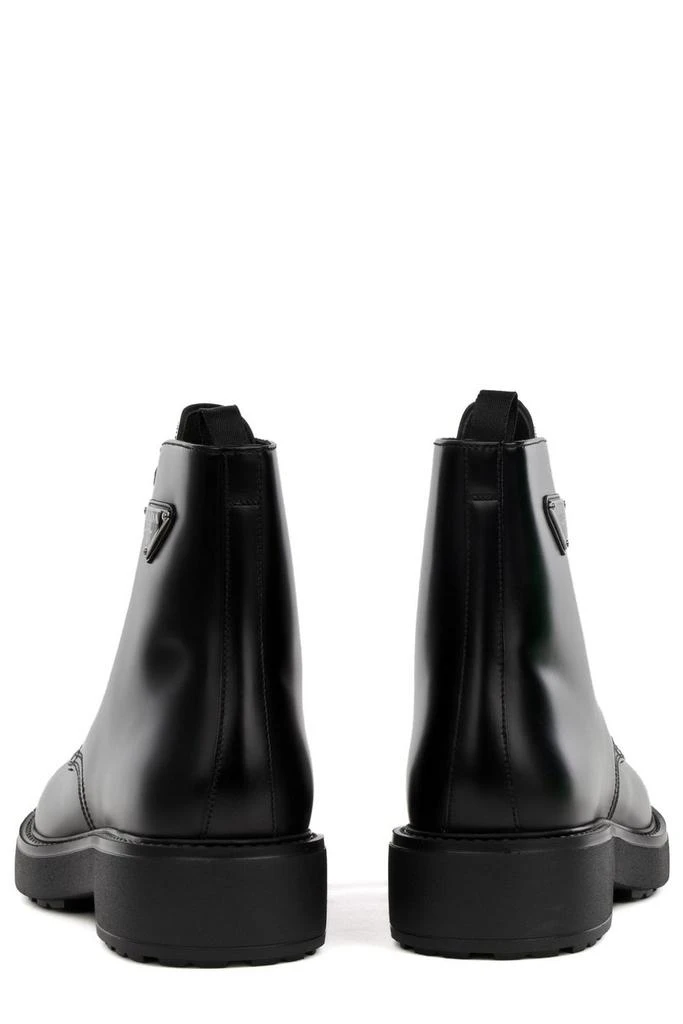 Prada Prada Logo Plaque Laced Boots 3