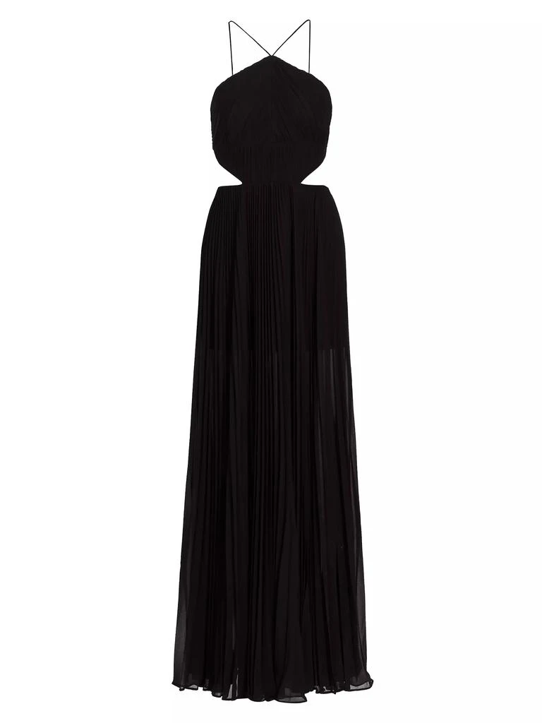 AMUR Janet Halterneck Cut Out Gown 1