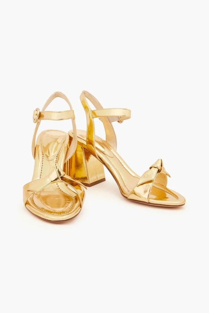 Alexandre Birman Clarita 75 bow-detailed mirrored-leather sandals 2