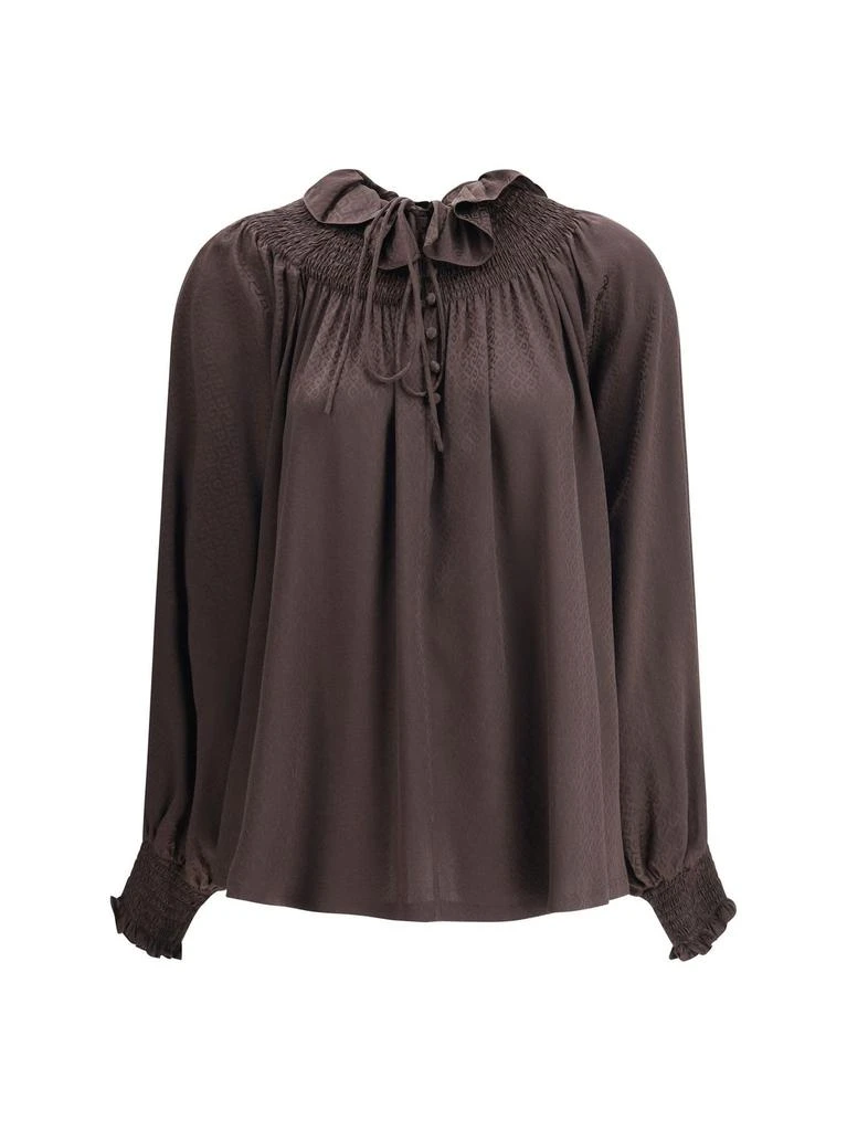 Burberry Burberry Geometric Patterned Blouse 1