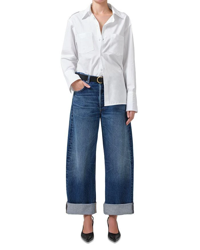 Citizens of Humanity Ayla High Rise Baggy Cropped Wide Leg Jeans in Claremont 5