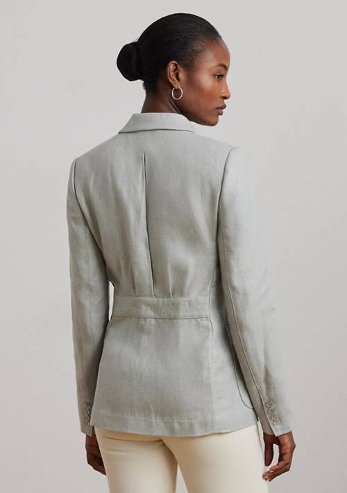 Ralph Lauren Ralph Lauren Foiled Linen Cotton Blazer