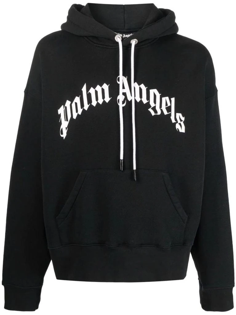 NA Logo print black Hoodie 1