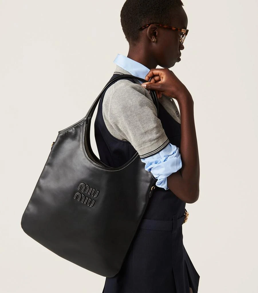 Miu Miu Leather Ivy Tote Bag 2