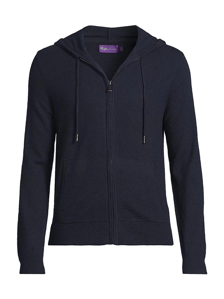Ralph Lauren Wool-Cashmere Hooded Full-Zip Sweater 1