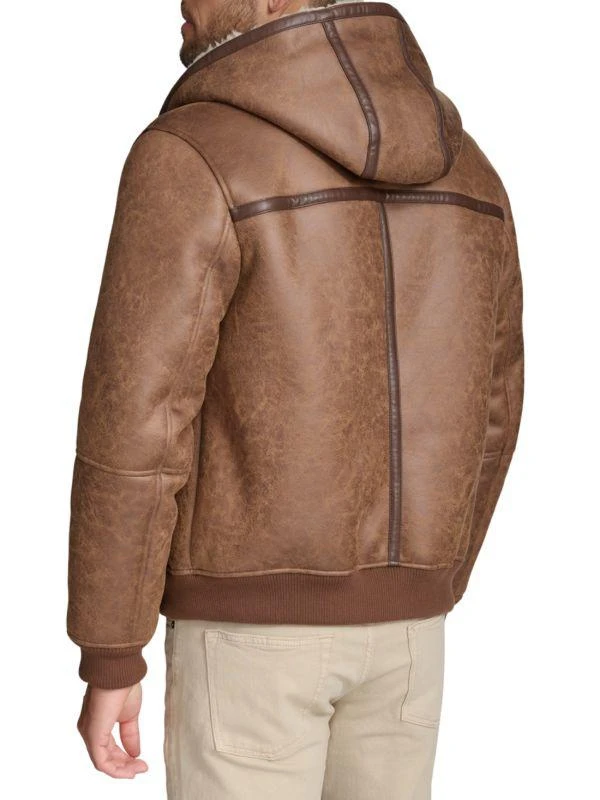 Andrew Marc Mapleton Faux Shearling Hooded Jacket 2
