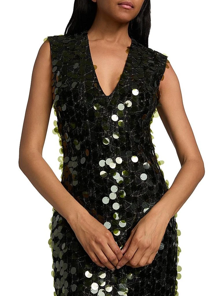Atelier Prabal Gurung Ava Paillette V-Neck Gown 6